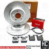 FOR BMW 430d 435d 435i 440i F32 F33 F36 REAR BRAKE DISCS PADS WEAR SENSOR 345mm