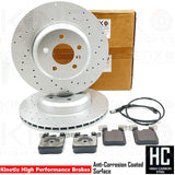 FIT BMW 330d 335d 335i 340i F30 F31 F34 REAR BRAKE DISCS PADS WEAR SENSOR 345mm