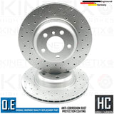 FOR BMW 5 SERIES F10 F11 M SPORT DRILLED FRONT REAR BRAKE DISCS 330mm 330mm