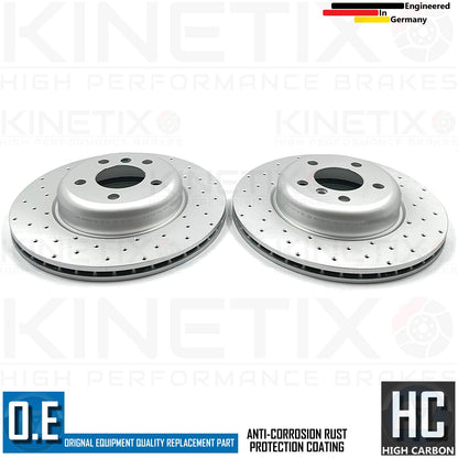 FOR BMW 518d 520d 525d 520i M SPORT DRILLED FRONT BRAKE DISCS MINTEX PADS 330mm
