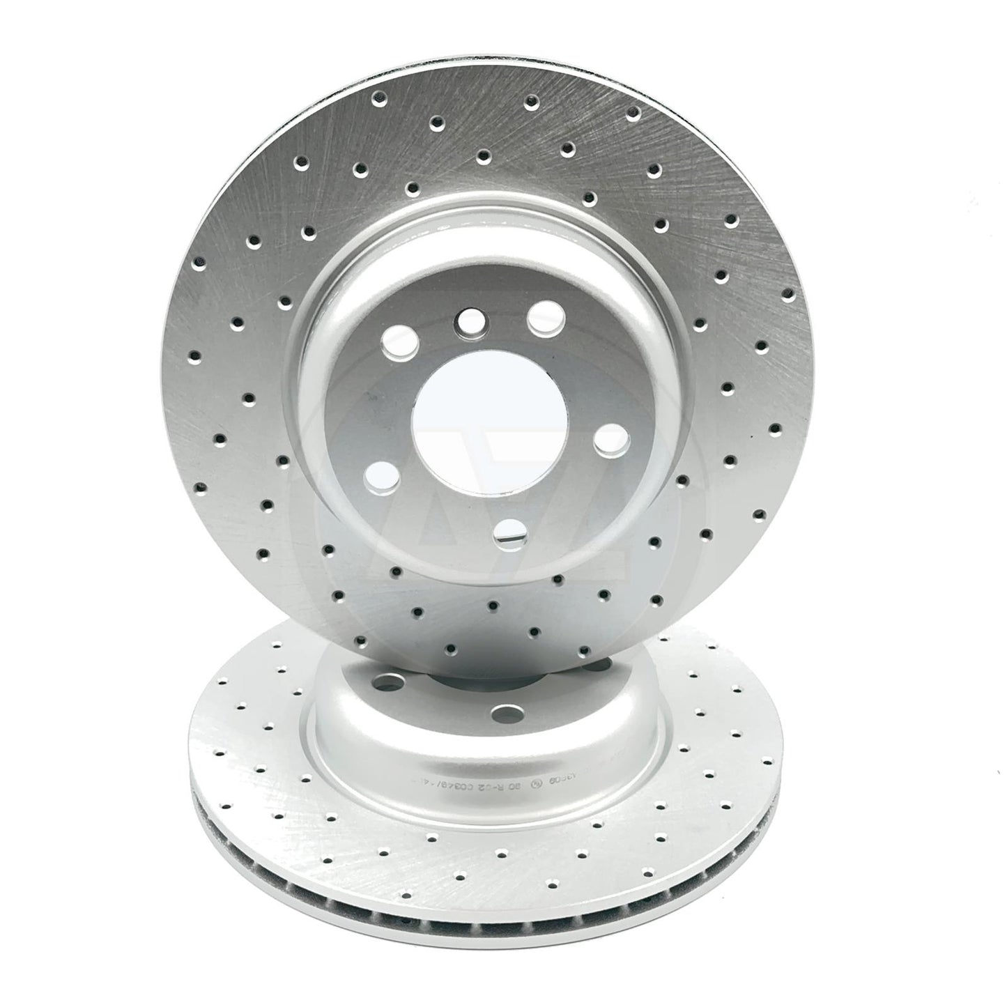 FOR BMW 518d 520d 525d 520i M SPORT FRONT REAR DRILLED BRAKE DISCS 330mm 330mm