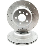 FOR BMW 5 SERIES F10 F11 M SPORT DRILLED FRONT REAR BRAKE DISCS 330mm 330mm