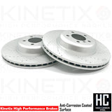 FOR BMW 335i 435i DRILLED FRONT REAR BRAKE DISCS TEXTAR PADS SENSORS 370mm 345mm