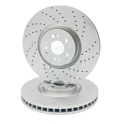 FOR MERCEDES GLE GLS V167 C167 X167 DRILLED FRONT BRAKE DISCS PAIR 375mm
