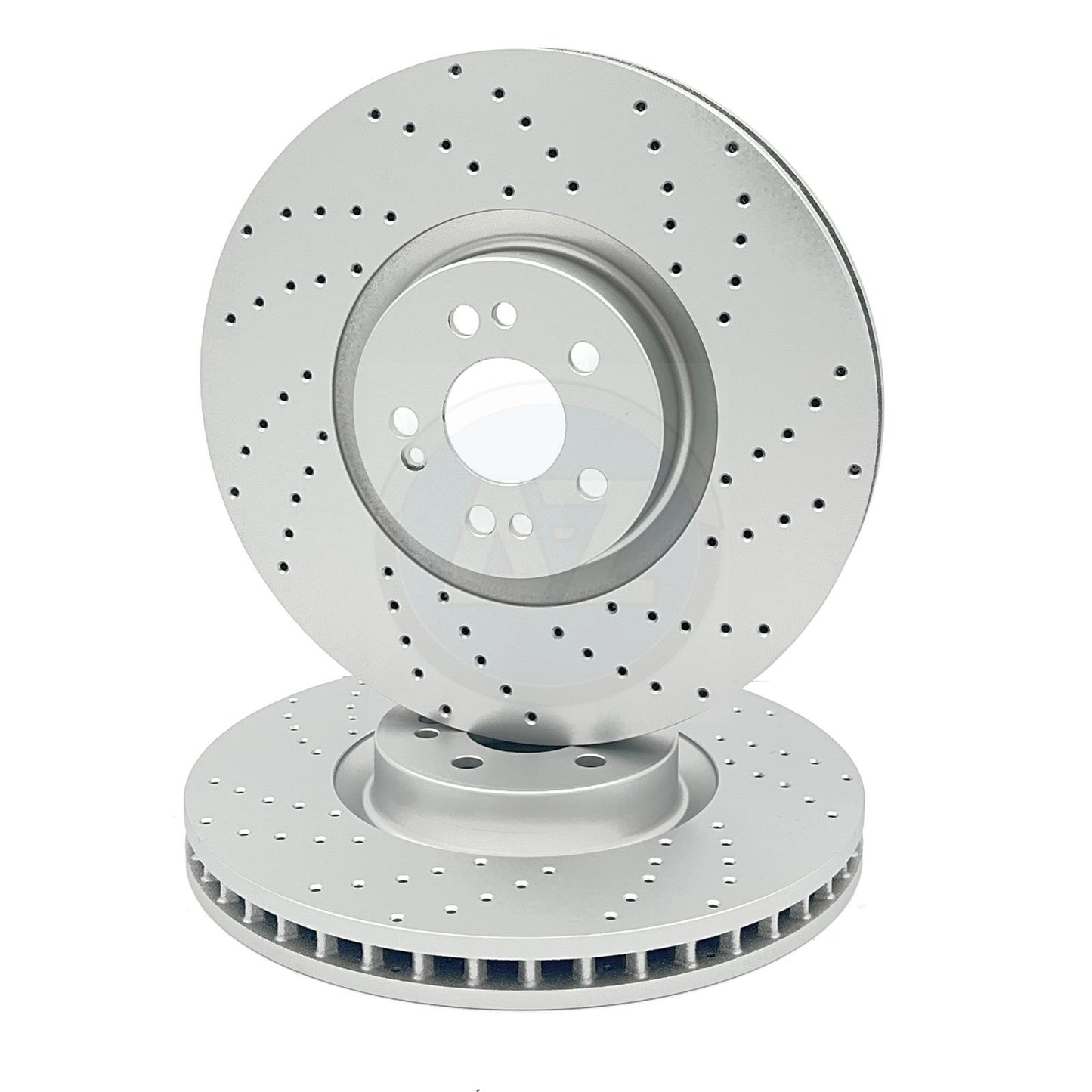 FOR MERCEDES GLE GLS V167 C167 X167 DRILLED FRONT BRAKE DISCS PAIR 375mm