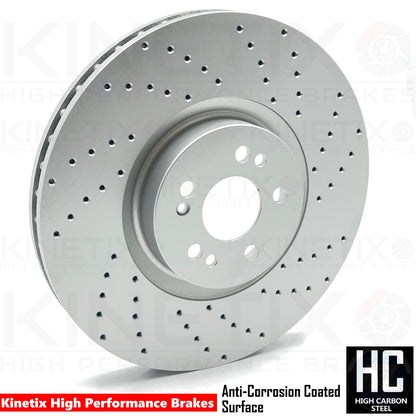 FOR MERCEDES GLE 53 AMG 2019- FRONT BRAKE DISCS APEC PADS WEAR SENSOR 375mm