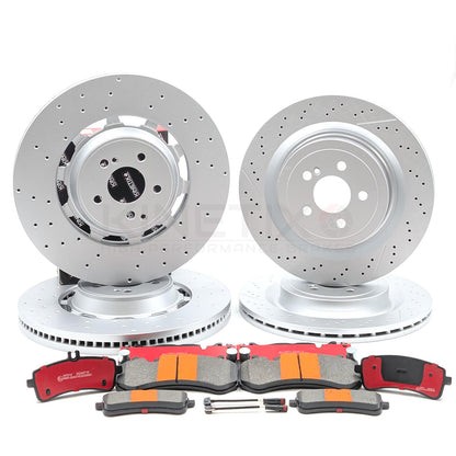 FOR MERCEDES AMG GT C63 C63S E63 E63S FRONT REAR BRAKE DISCS PADS SENSORS