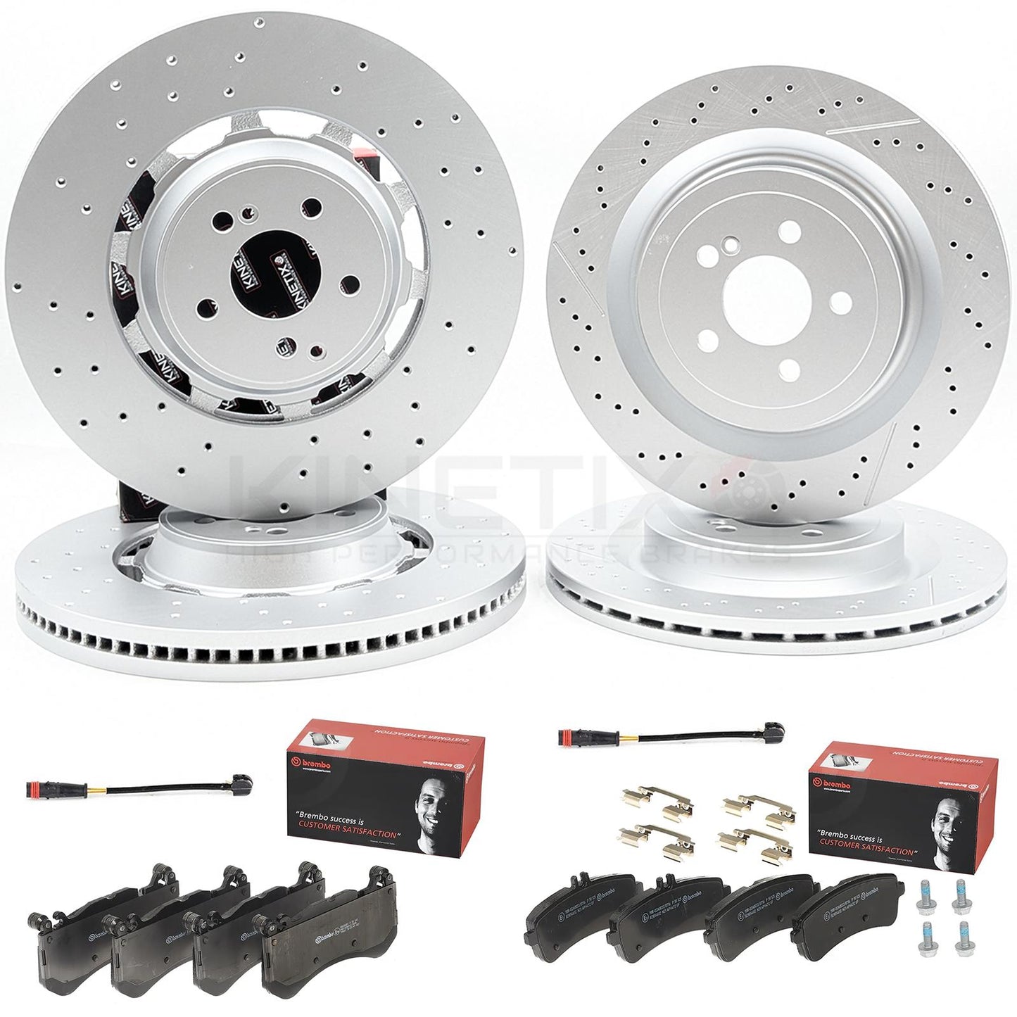 FOR MERCEDES AMG GT C63 C63S E63 E63S FRONT REAR BRAKE DISCS BREMBO PADS SENSORS