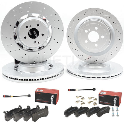 FOR MERCEDES AMG GT C63 C63S E63 E63S FRONT REAR BRAKE DISCS BREMBO PADS SENSORS