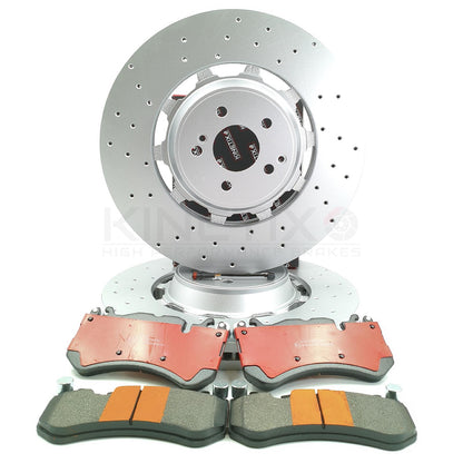 FOR MERCEDES SLS AMG 6.3 FRONT BRAKE DISCS CERAMIC RACING PADS 390mm X 36mm