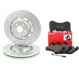 FOR MERCEDES E63 S AMG FRONT BRAKE DISCS BREMBO PADS 390mm X 36mm & SENSOR WIRE