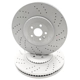 FOR RANGE ROVER VELAR JAGUAR F PACE SVR 5.0 V8 DRILLED FRONT BRAKE DISCS 395mm