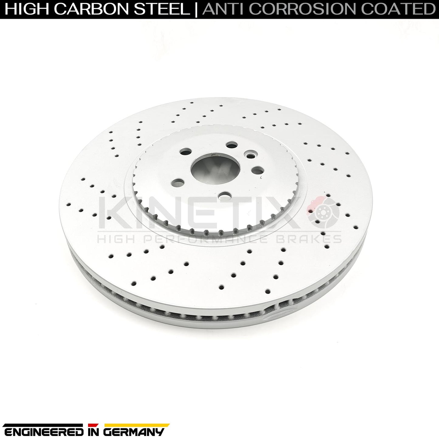 FOR JAGUAR F-PACE SVR P575 V8 (2018-) DRILLED FRONT REAR BRAKE DISCS PADS WIRES