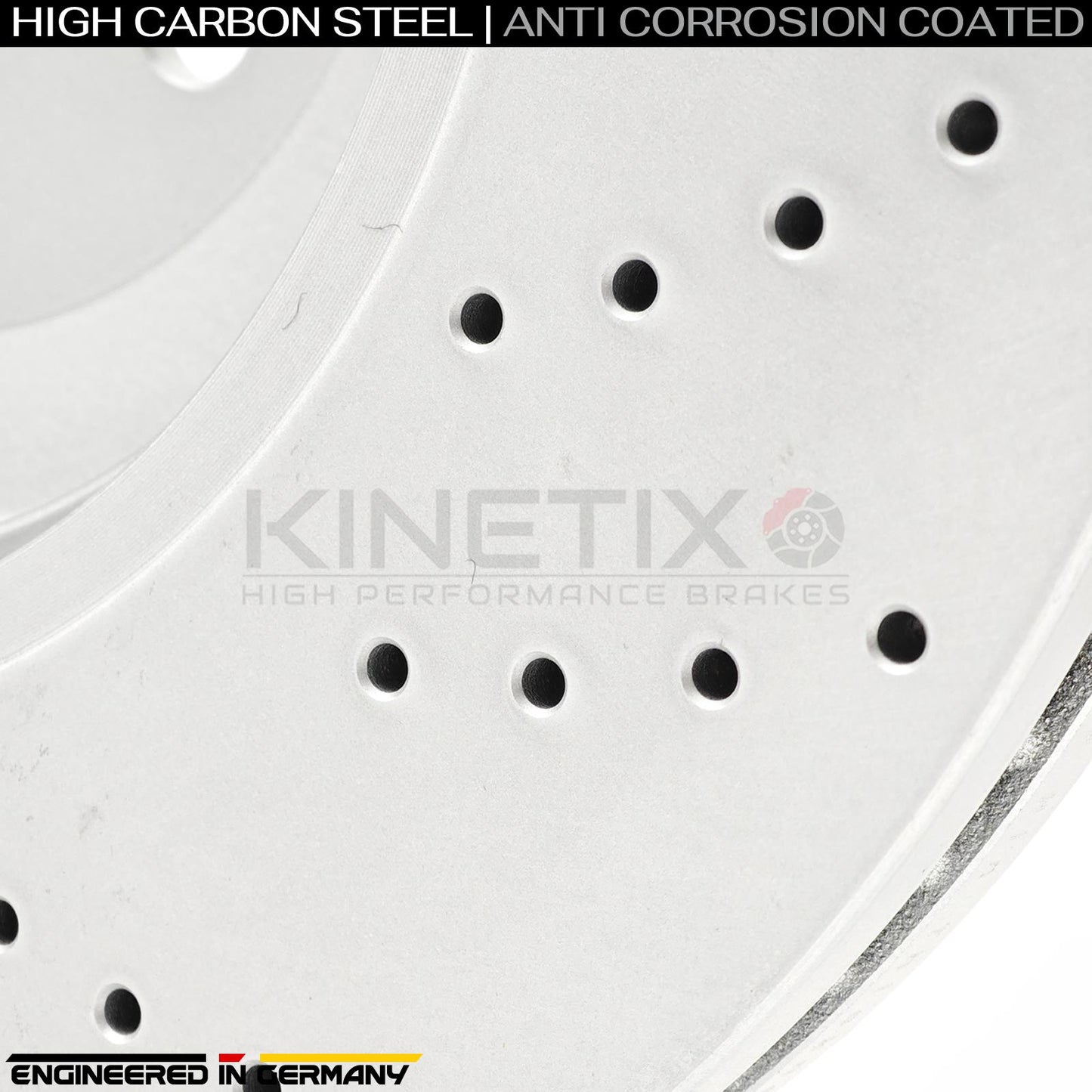 FOR JAGUAR F-PACE SVR P575 V8 (2018-) DRILLED FRONT REAR BRAKE DISCS PADS WIRES