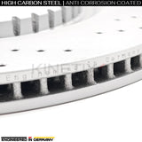 FOR RANGE ROVER VELAR JAGUAR F PACE SVR 5.0 CROSS DRILLED REAR BRAKE DISCS 396mm