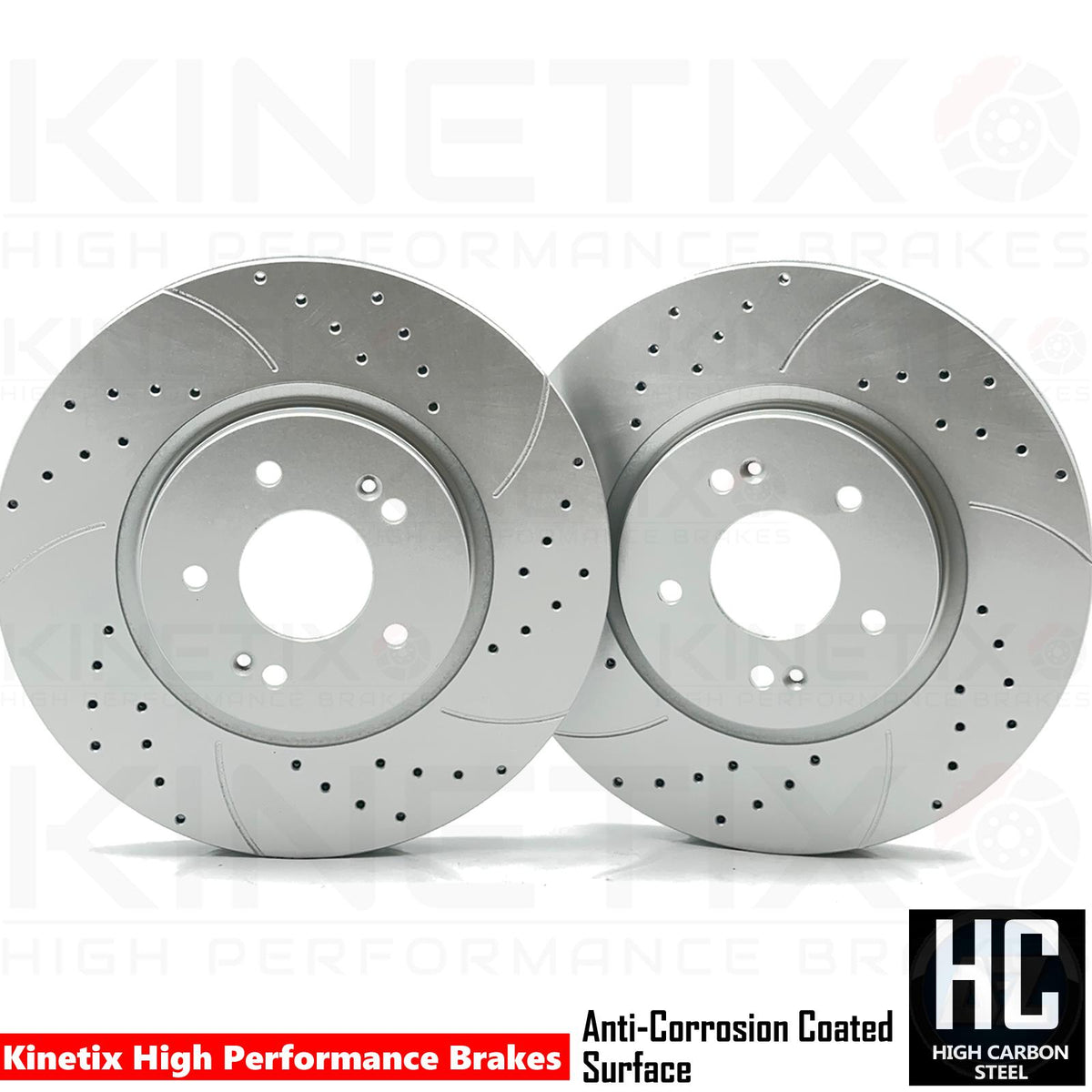 FOR HYUNDAI TUCSON 1.6 CRDi 2020- DRILLED GROOVED FRONT BRAKE DISCS PADS 325mm