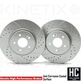 FOR HYUNDAI TUCSON KIA SPORTAGE 1.6 DRILLED GROOVED FRONT BRAKE DISCS PADS 325mm