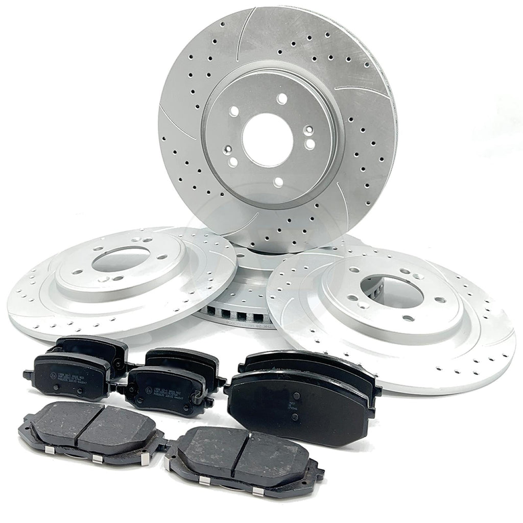 FIT HYUNDAI TUCSON KIA SPORTAGE 1.6 CRDi FRONT REAR BRAKE DISCS PADS 325/300