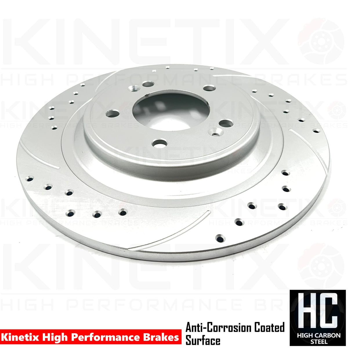 FOR HYUNDAI TUCSON KIA SPORTAGE DRILLED GROOVED REAR BRAKE DISCS PAIR 300mm