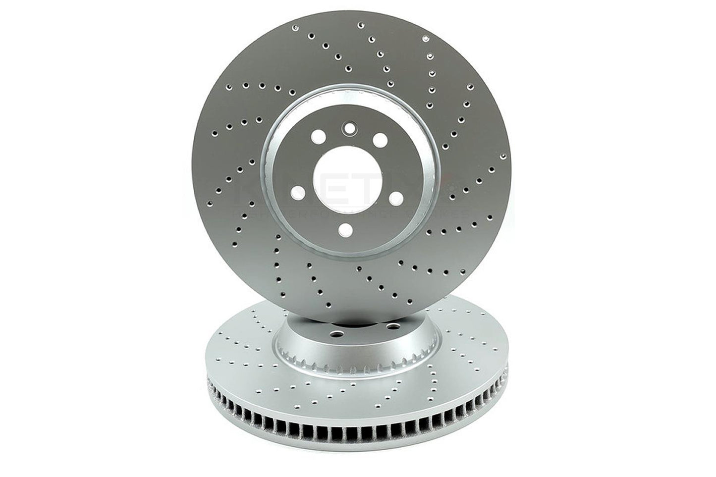 FOR RANGE ROVER SPORT D250 22- CROSS DRILLED FRONT BRAKE DISCS CERAMIC RACING PADS & WEAR WIRE SENSOR LEAD 380mm LR153518 / LR157388