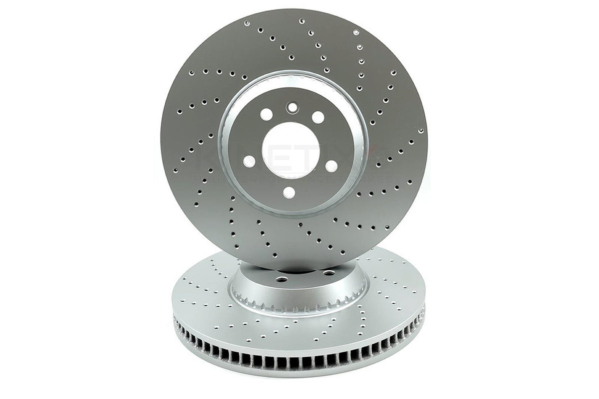 FOR RANGE ROVER SPORT AUTOBIOGRAPHY D350 DRILLED FRONT BRAKE DISCS PADS 380mm