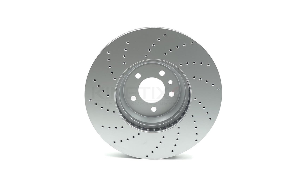 FOR RANGE ROVER AUTOBIOGRAPHY P550e DRILLED FRONT REAR BRAKE DISCS DELPHI PADS