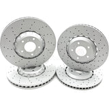 FOR BENTLEY BENTAYGA 2015- DRILLED FRONT REAR BRAKE DISCS PADS WIRES 400mm 380mm