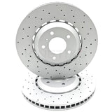 FOR BENTLEY BENTAYGA 3.0 4.0 4.0D 6.0 DRILLED REAR BRAKE DISCS BREMBO PADS 380mm