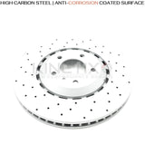 FOR BENTLEY BENTAYGA 3.0 4.0 4.0D 6.0 DRILLED REAR BRAKE DISCS BREMBO PADS 380mm