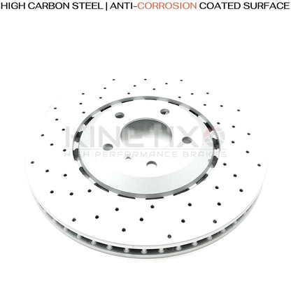 FOR BENTLEY BENTAYGA 15- 6.0 4.0 4.0D DRILLED FRONT REAR BRAKE DISCS 400mm 380mm