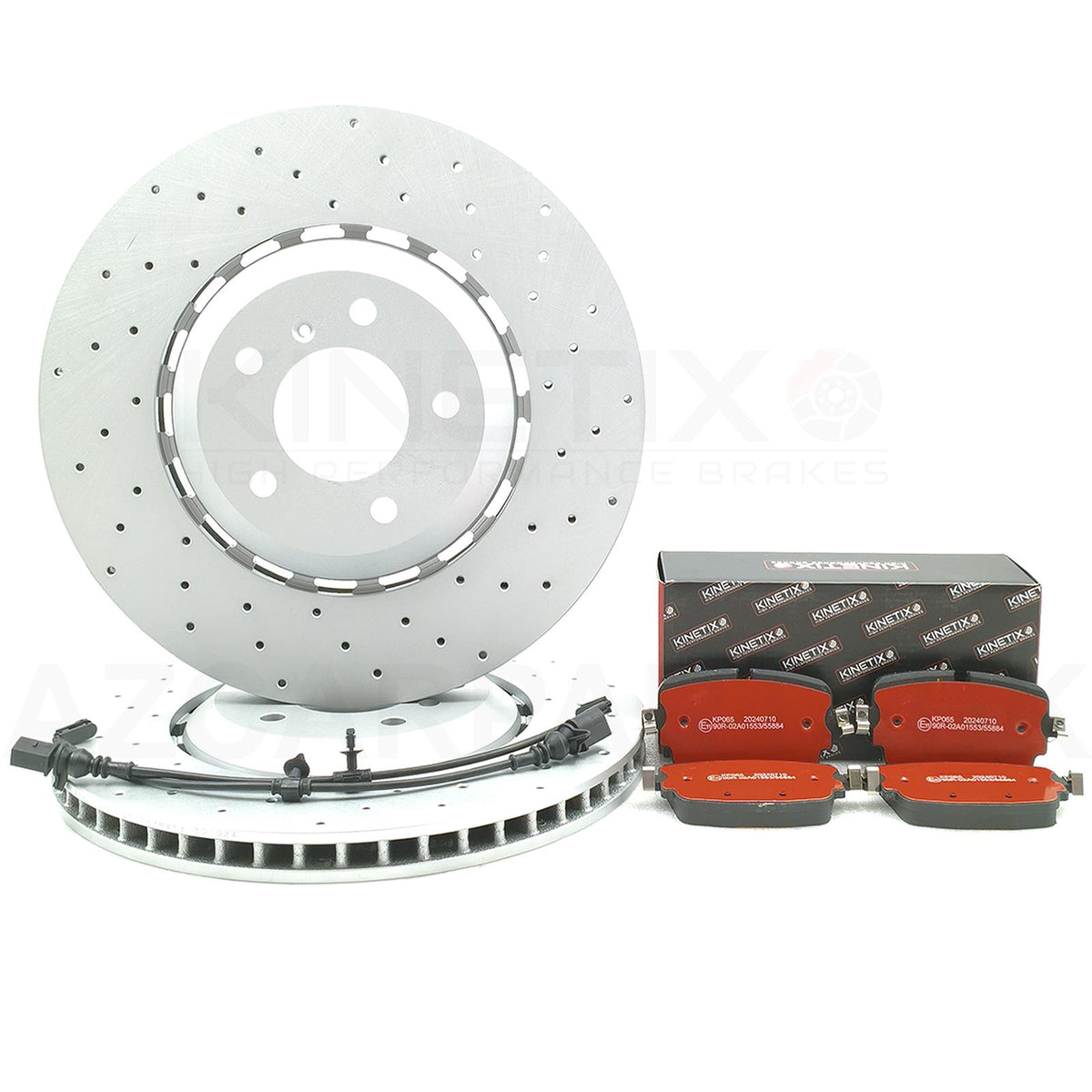 FOR BENTLEY BENTAYGA 3.0 Hybrid 4.0 4.0 D 6.0 (2015-) CROSS DRILLED FRONT REAR BRAKE DISCS PADS & WEAR WIRE SENSORS 400mm 380mm