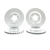 FOR PORSCHE PANAMERA 3.6 4 DRILLED FRONT REAR BRAKE DISCS PADS 360mm 330mm