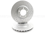 FOR PORSCHE PANAMERA 3.6 4 DRILLED FRONT REAR BRAKE DISCS PADS 360mm 330mm