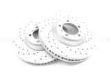 FOR PORSCHE PANAMERA 3.6 4 DRILLED FRONT REAR BRAKE DISCS PADS 360mm 330mm