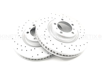 FOR AUDI E-TRON GT 2020- CROSS DRILLED FRONT REAR BRAKE DISCS 360mm 358mm