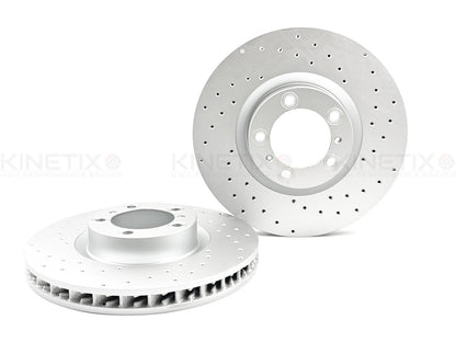 FOR PORSCHE PANAMERA (970) 3.6 4 10-13 FRONT HIGH CARBON BRAKE DISCS PAIR 360mm