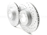 FOR PORSCHE PANAMERA 3.6 4 DRILLED FRONT REAR BRAKE DISCS PADS 360mm 330mm