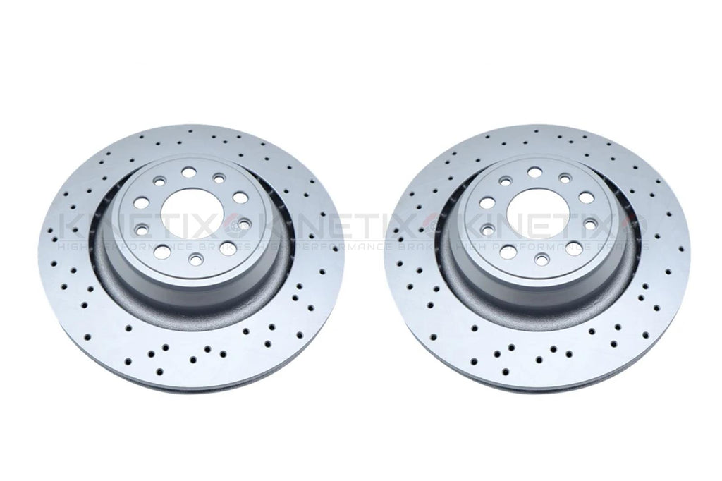 FOR MASERATI GHIBLI QUATTROPORTE REAR BRAKE DISCS PAIR 350mm x 28mm 670031597