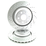 FOR MASERATI GHIBLI QUATTROPORTE 3.0 S 3.0 D REAR BRAKE DISCS PAIR 350mm