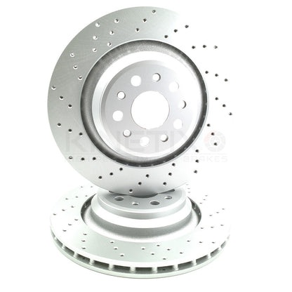 FOR MASERATI GHIBLI QUATTROPORTE REAR BRAKE DISCS APEC PADS 350mm 673012377