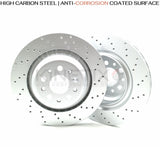 FOR MASERATI GHIBLI QUATTROPORTE REAR BRAKE DISCS APEC PADS 350mm 673012377