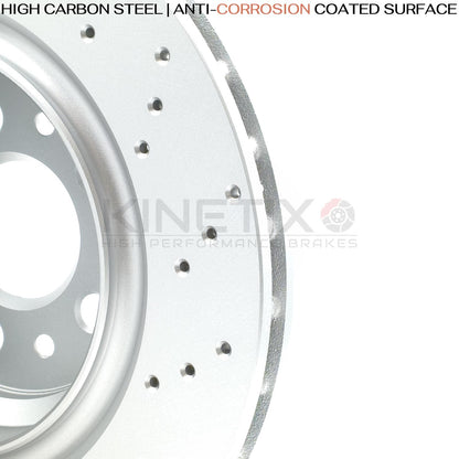 FOR MASERATI GHIBLI QUATTROPORTE REAR BRAKE DISCS APEC PADS 350mm 673012377