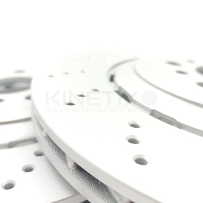 FOR BMW M2 G87 (2022+) REAR LEFT RIGHT BRAKE DISCS PADS WEAR SENSOR 370mm