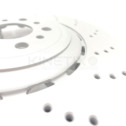 FOR BMW M4 G82 G83 (2021+) REAR LEFT RIGHT BRAKE DISCS PADS WEAR SENSOR 370mm