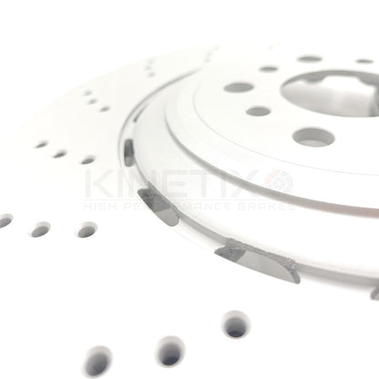 FOR BMW M3 G80 G81 (2022+ )REAR LEFT RIGHT BRAKE DISCS PADS WEAR SENSOR 370mm