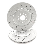 FOR BMW M3 G80 G81 COMPETITION CROSS DRILLED FRONT REAR BRAKE DISCS 380mm 370mm