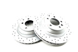 FOR VW TOUAREG 5.0 R50 TDI 2007-2010 DRILLED REAR BRAKE DISCS PAIR 358mm