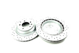 FOR VW TOUAREG 5.0 R50 TDI 2007-2010 DRILLED REAR BRAKE DISCS PAIR 358mm
