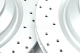 FOR VW TOUAREG 5.0 R50 TDI 2007-2010 DRILLED REAR BRAKE DISCS PAIR 358mm