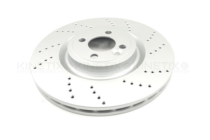 FOR MINI JOHN COOPER WORKS GP2 12-13 R56 DRILLED FRONT BRAKE DISCS PAIR 330MM